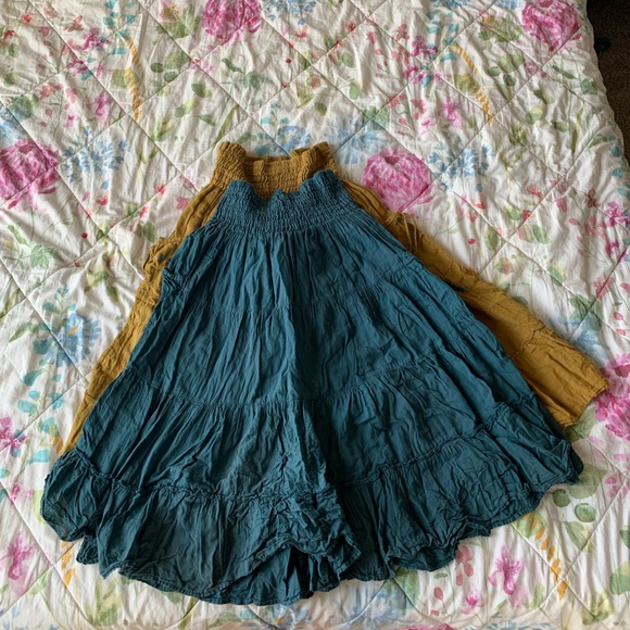 Cotton Flower Clothing Dresses & Skirts - Cotton Flower Clothing Tiered Pocket Skirt Bundle